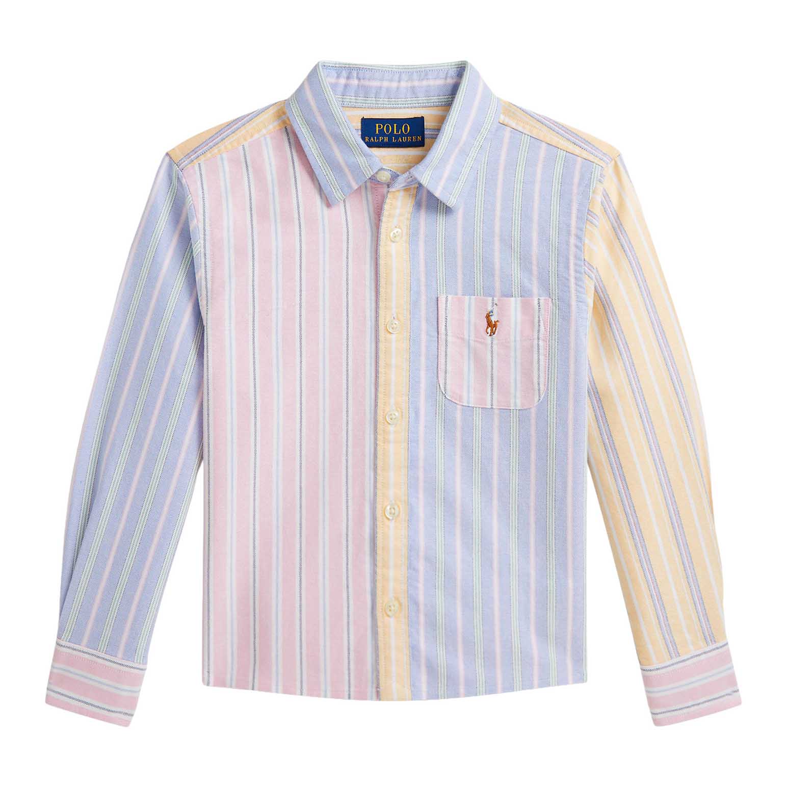 Polo Ralph Lauren Striped Cotton Oxford Boxy Fun Shirt 3-6Y